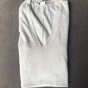 J. Crew Light Gray Merino Wool Crewneck Sweater. Size small.